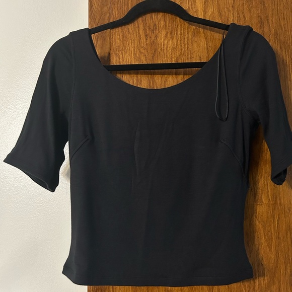 Ribbed Modal Tee - Picture 2 of 4
